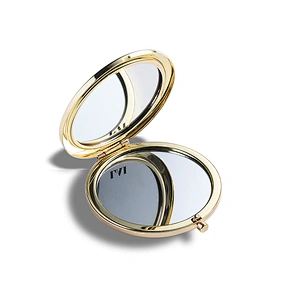 Private Label Glass Diamond Cute Unique Crystal Gold Golden Cosmetic Pocket  Mirrors