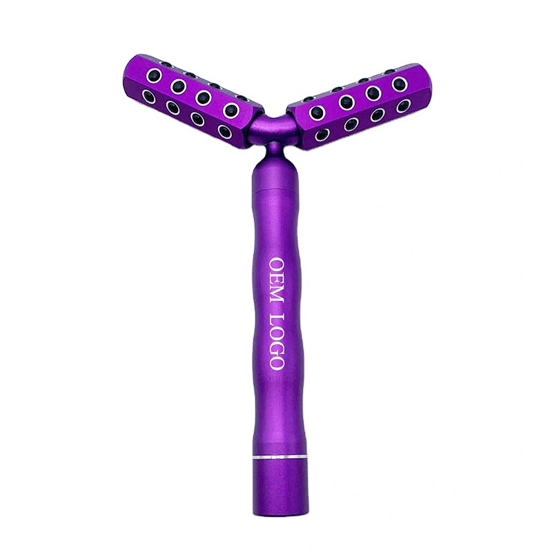 Hot sale vibration Y shape slimming face roller body massager 3D neck massager