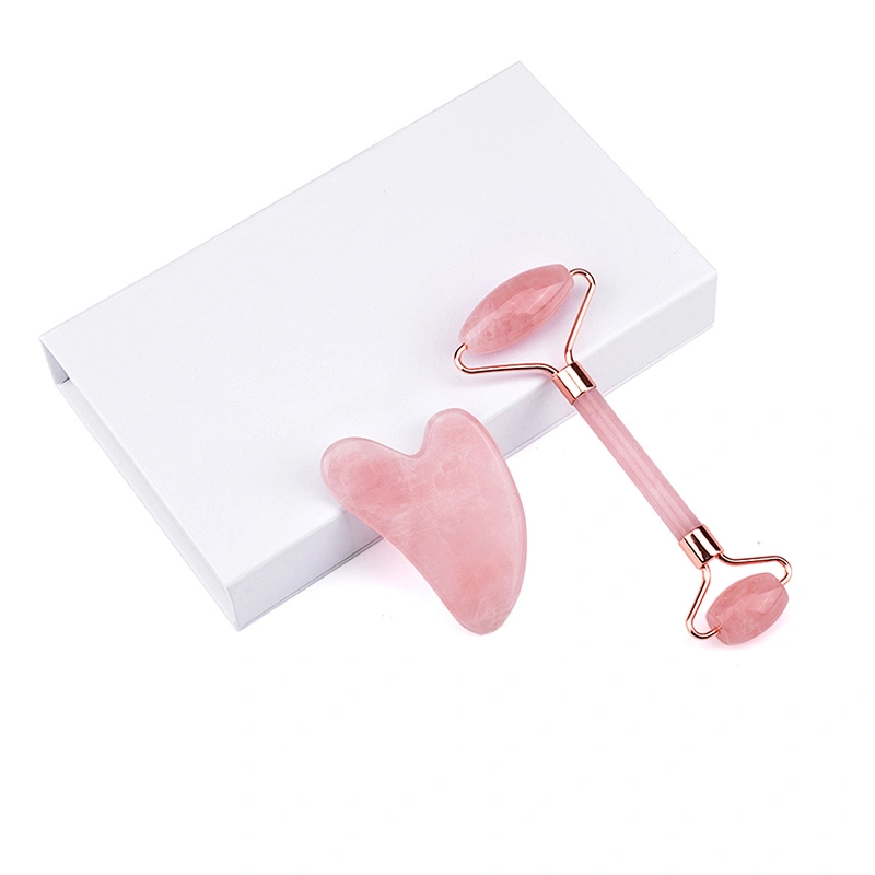 Hot sale jade roller face massage  face slimming massage rose quartz jade roller