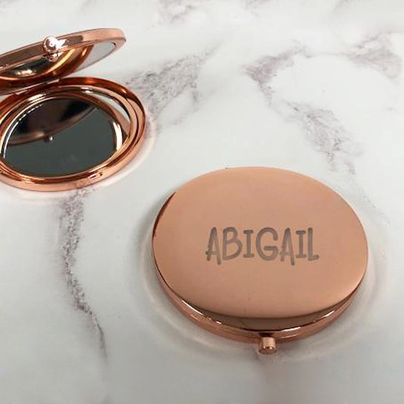 Stainless Steel Rose Gold Round Double Sides Custom Mirror