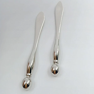 7.7cm Durable Iced Soothing Skin Metal Eye Cream Spoon