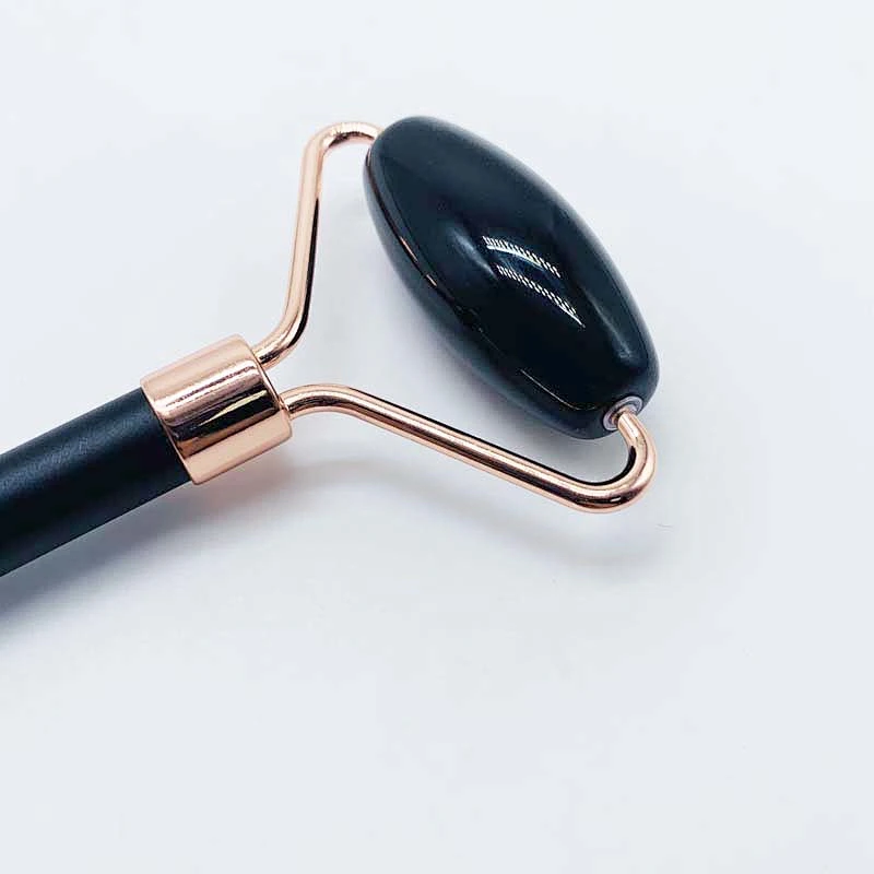 High quality jade roller massage handheld face massage facial obsidian massage tool