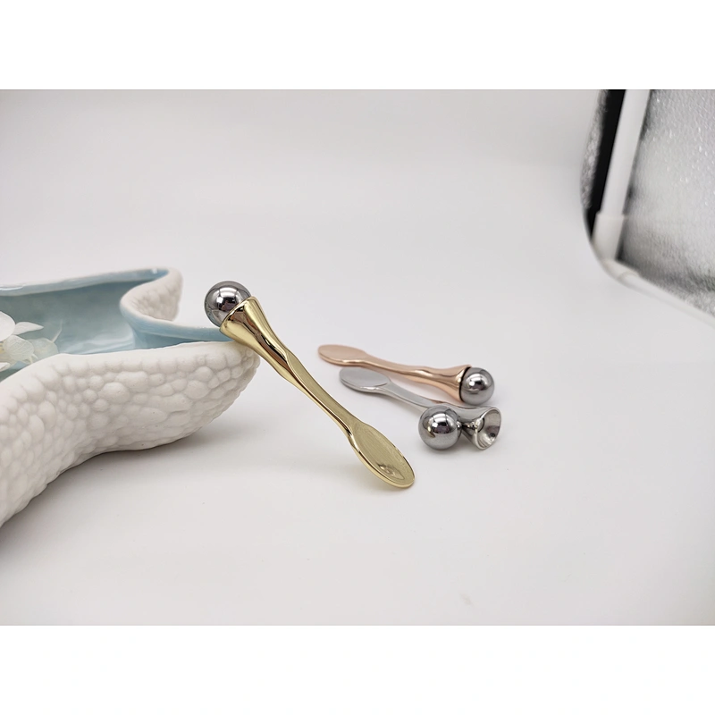 2020 new design Metal Eye Cream Facial Massager Beauty Bar 3D Face Roller