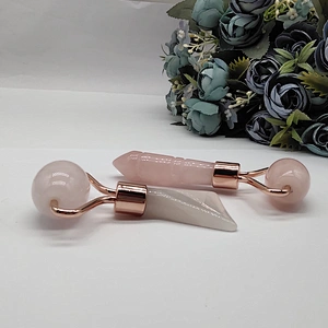 Mini eye massage tool natural rose quartz jade roller Massage Tools eye massage tools small jade roller