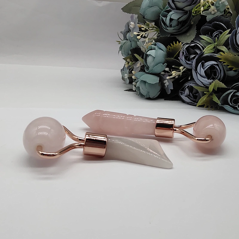 Mini eye massage tool natural rose quartz jade roller Massage Tools eye massage tools small jade roller