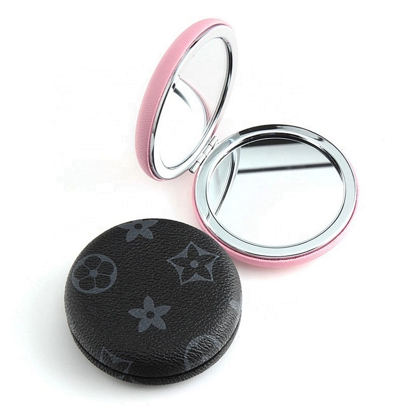 Fashion PU Mini Makeup Mirror Pocket Mirror Custom Mirror For Gift Items