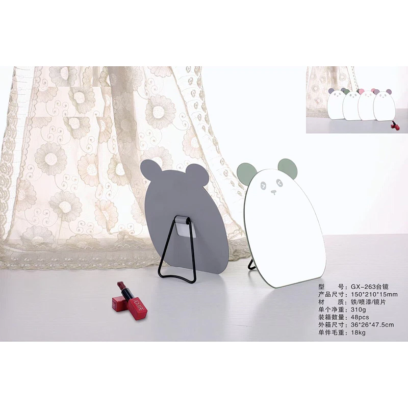 New design mirror gifts make-up desktop mirror Korea design mirror for girls