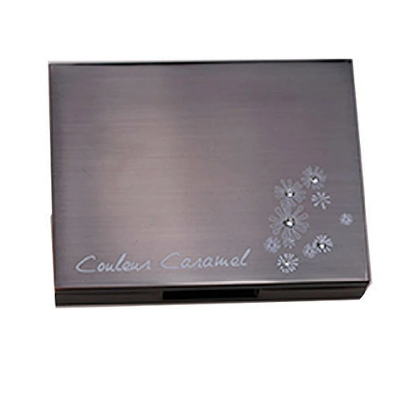 Wholesales custom logo double sides square stainless steel compact mirror