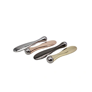 Hot sale metal eyes cream massager facial slimming massage tool alloy facial roller