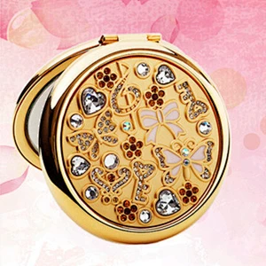 Portable cosmetic mirror fashion trend compact mirror for girls