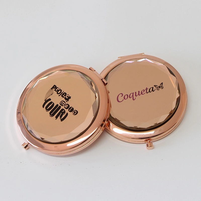 Customized Private Label  Mirror Crystal cosmetic Mirror