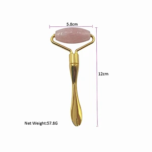 2020 Face Massager Roller  Noiseless jade roller for Face  Neck with spoon jade quartz roll for skin