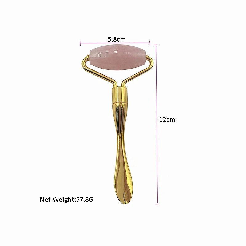 2020 Face Massager Roller  Noiseless jade roller for Face  Neck with spoon jade quartz roll for skin