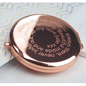 Stainless Steel Rose Gold Round Double Sides Custom Mirror