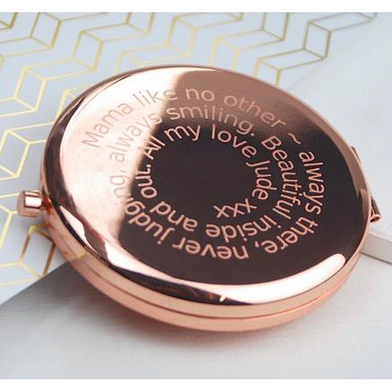 Stainless Steel Rose Gold Round Double Sides Custom Mirror