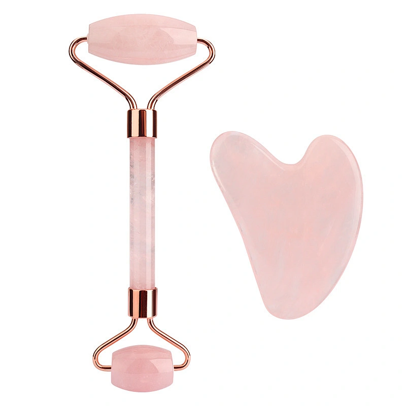 Hot sale jade roller face massage  face slimming massage rose quartz jade roller