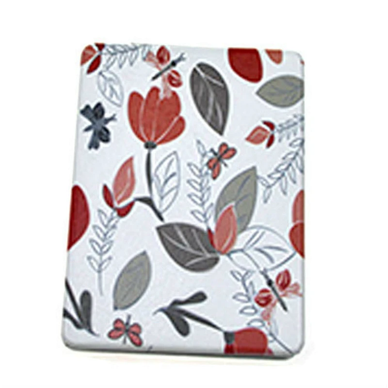 wholesales pu leather double-sided square folding cosmetic cmpact mirror