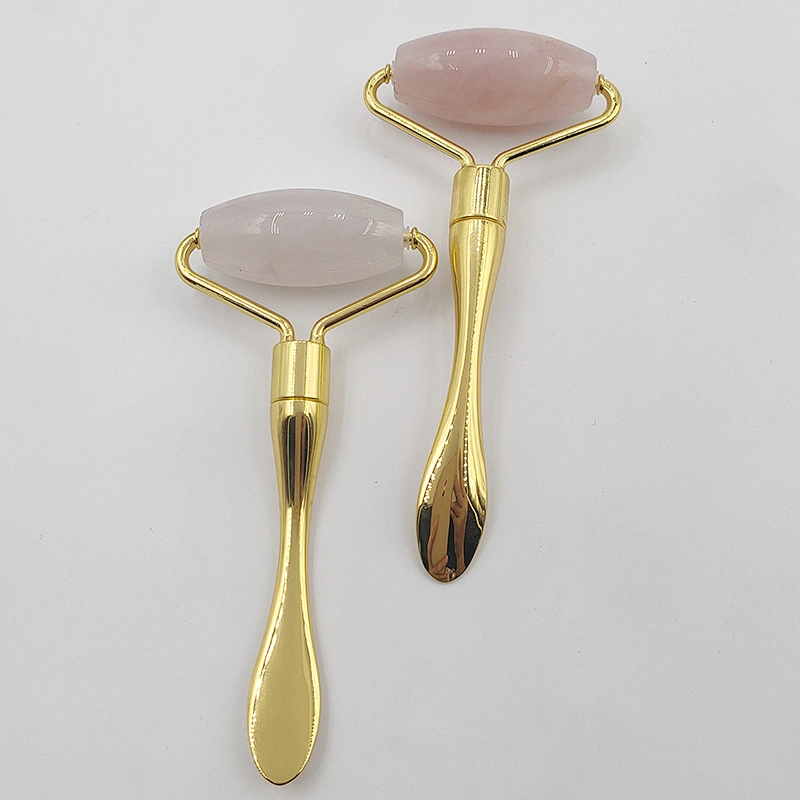 2020 Face Massager Roller  Noiseless jade roller for Face  Neck with spoon jade quartz roll for skin