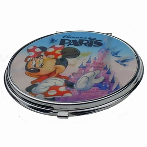 70mm iron round MiQi design custom compct vanity mirror for Christmas gift