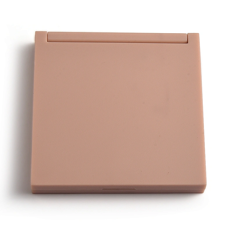 Hot Selling Amazon Pink Plastic Square Double Side Folding Portable Pocket Make up Mirror