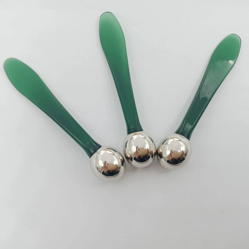 Whole Sale Metal eye cream stick eye massage stick mask beauty digging scoop cosmetic spoon