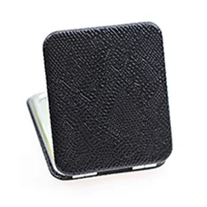 china factory black square portable handheld compact makeup mirrors