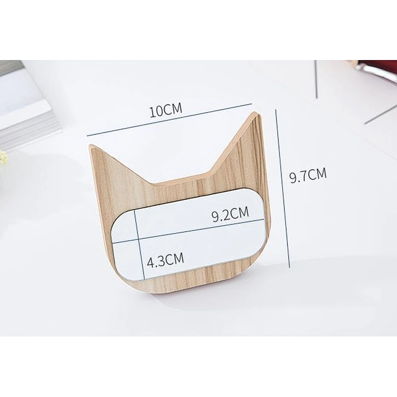 Modern Style Desktop Red wood Mdf Cheap Makeup Cosmetic Mirrors