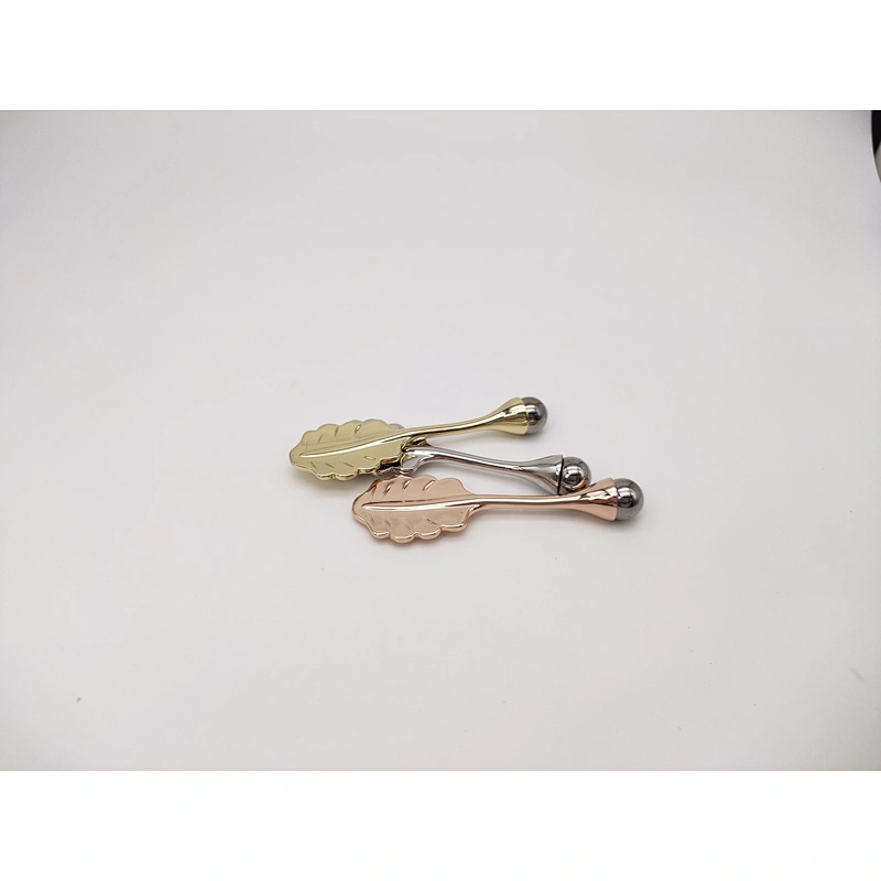 New design mini metal eye care massager facial roller massager tool 3D metal massager