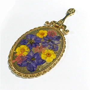 Dongguan factory custom antique portable hand princess mirror for girl gift