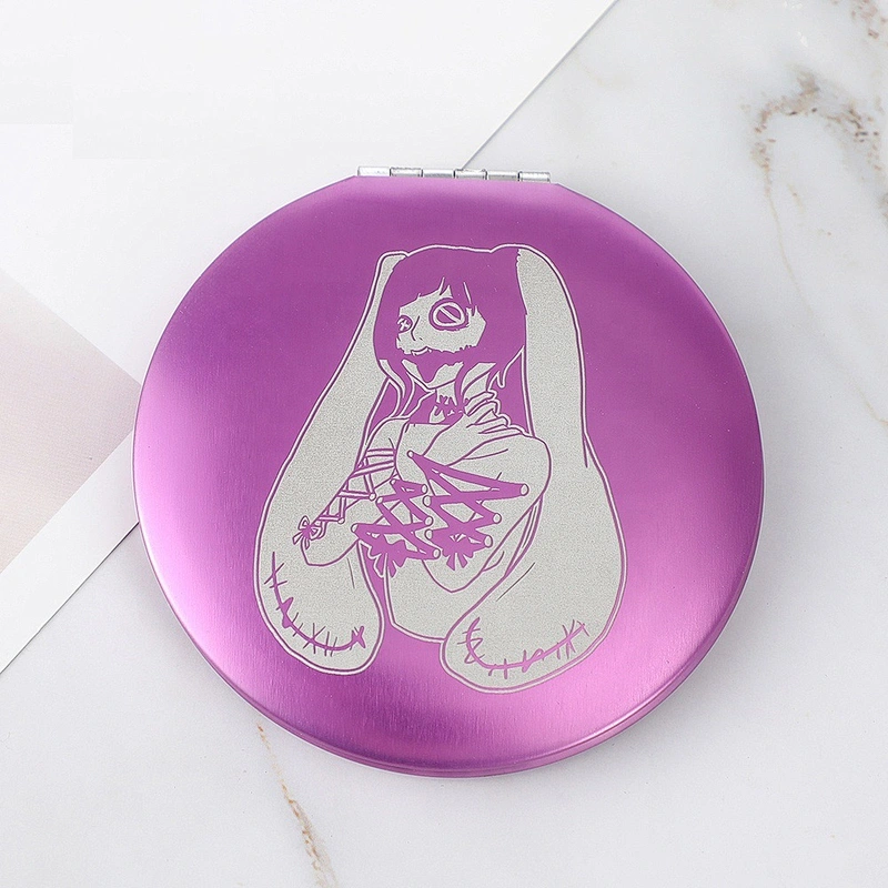 Private Label Glass Diamond Cute Unique Crystal Gold Golden Cosmetic Pocket  Mirrors