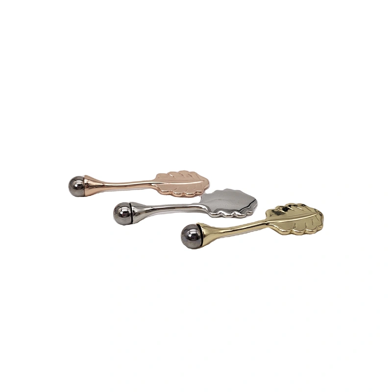 New design mini metal eye care massager facial roller massager tool 3D metal massager