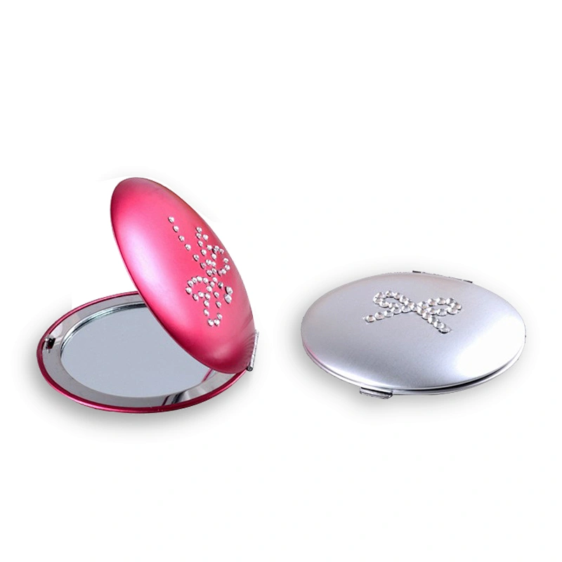 Wholesale Promotional Aluminium Jeweled Magnet Switch Cosmetic Mirror