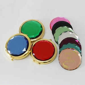 Customized Private Label  Mirror Crystal cosmetic Mirror