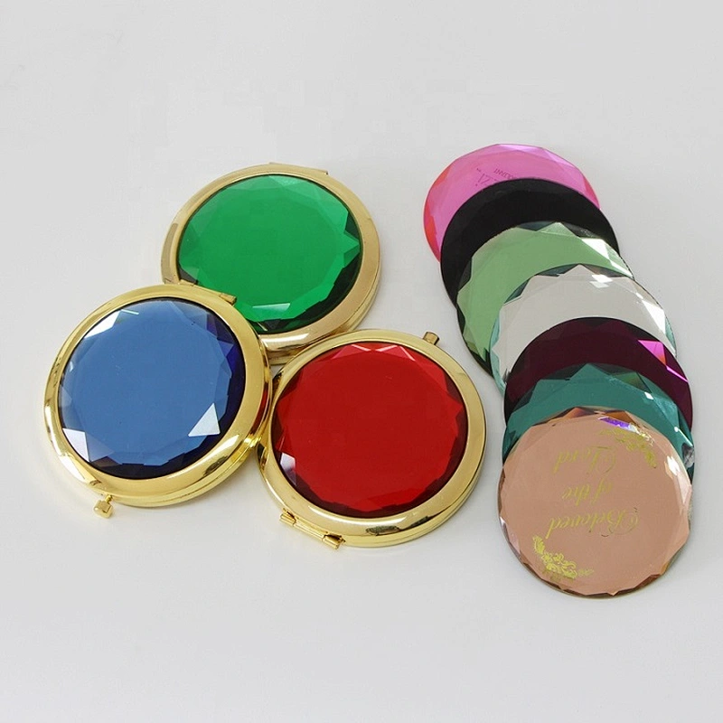 Customized Private Label  Mirror Crystal cosmetic Mirror