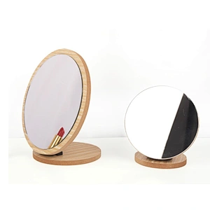 Cheap Modern Style Solid Wood Multifunction Mirror Cosmetic Mirror Home Decor Mounted Bathroom Mirror