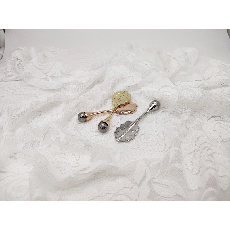 New design mini metal eye care massager facial roller massager tool 3D metal massager