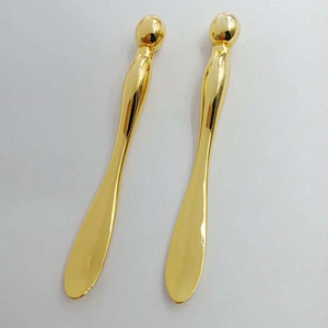 7.7cm Durable Iced Soothing Skin Metal Eye Cream Spoon