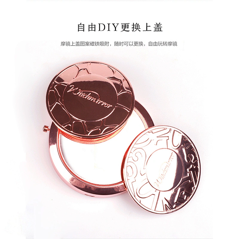 3*Magnification Custom Luxury Led Vanity Mirror  Portable Cosmetic Mini Hand Warmers With Mobile Power