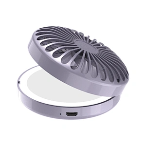 Amazon Top Seller Wholesale Makeup Mirror With Mini USB Fan, Pretty mirror fan