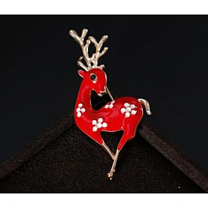 Christmas moose brooch Shawls Versatile clothing store   small gifts