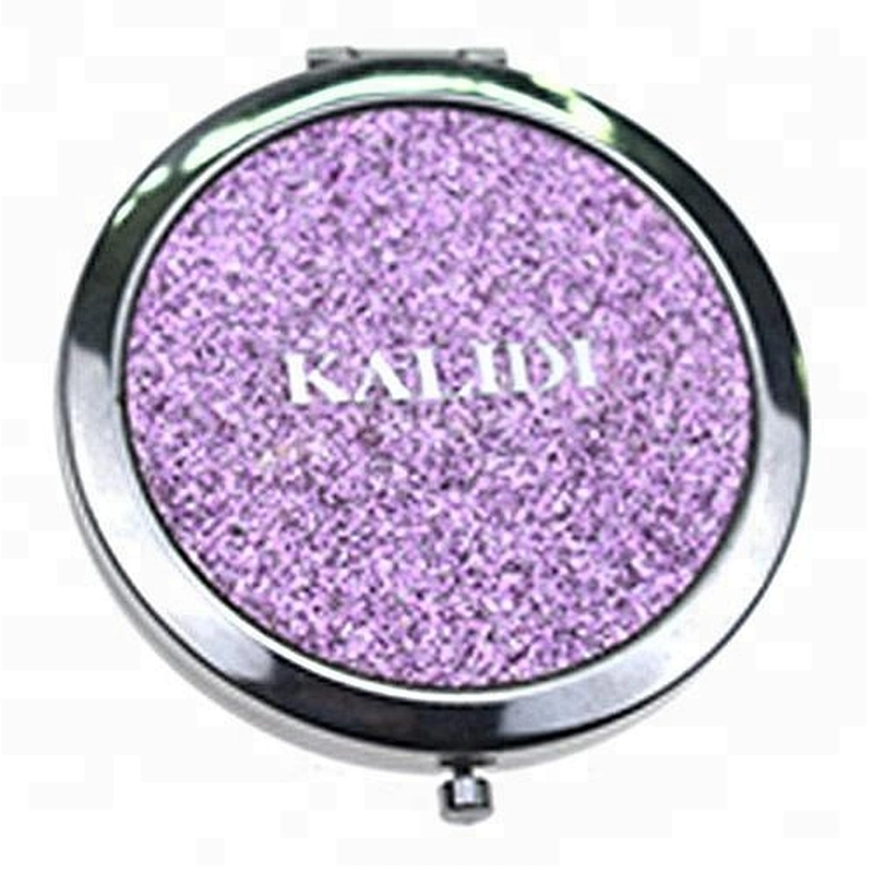 china suppliers peasonalized purple aluminum sheet sticked chrome plated foldabe makeup mirror