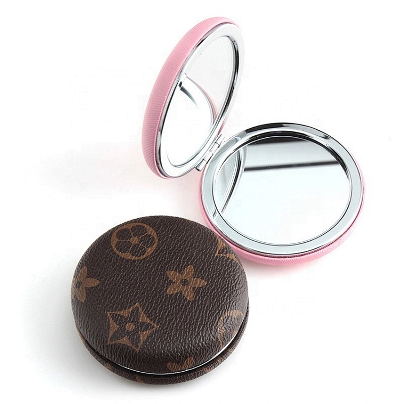 Fashion PU Mini Makeup Mirror Pocket Mirror Custom Mirror For Gift Items