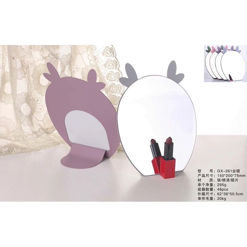 New design Iron makeup mirror desktop use table mirror for make-up