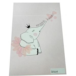 china factory custom pink paper frame square 3 folding mirror