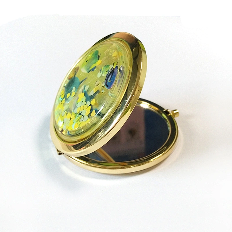 Sedex factory audit custom sparkly compact mirror with float glass