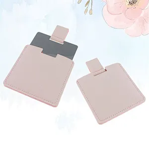 Spot metal mirror portable stainless steel makeup mirror carry-on gift small mirror wholesale customizable LOGO
