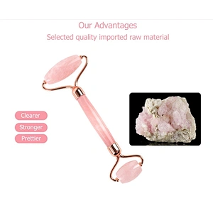 Hot sale jade roller face massage  face slimming massage rose quartz jade roller