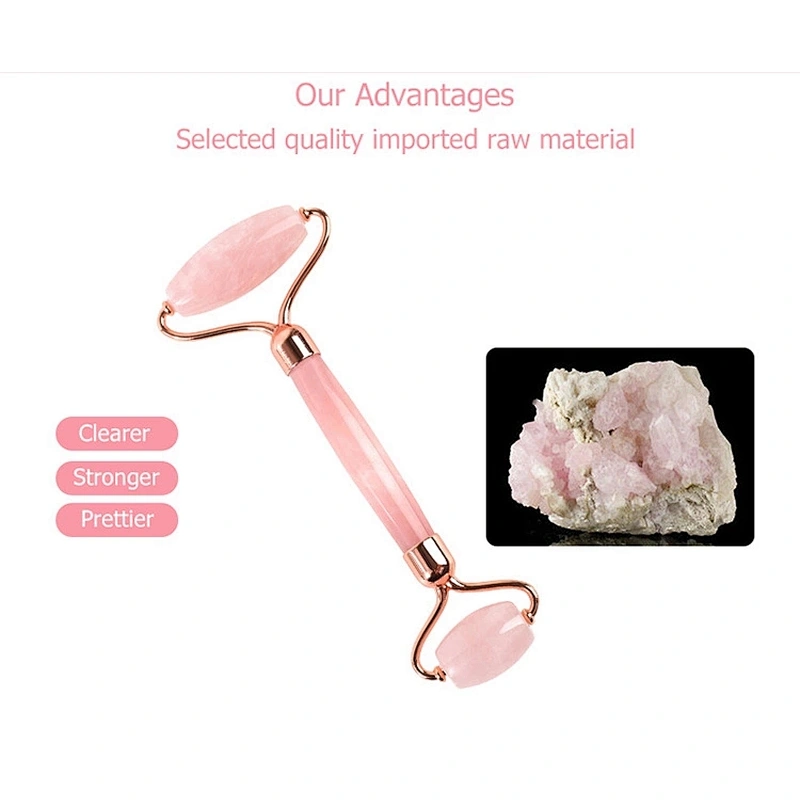 Hot sale jade roller face massage  face slimming massage rose quartz jade roller