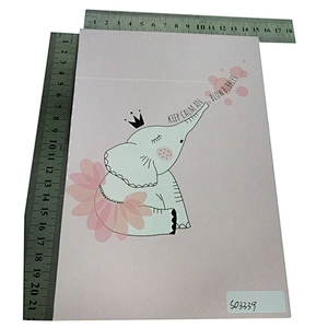 china factory custom pink paper frame square 3 folding mirror