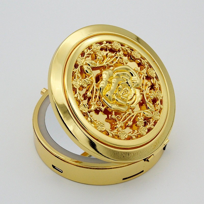 3*Magnification Custom Luxury Led Vanity Mirror  Portable Cosmetic Mini Hand Warmers With Mobile Power